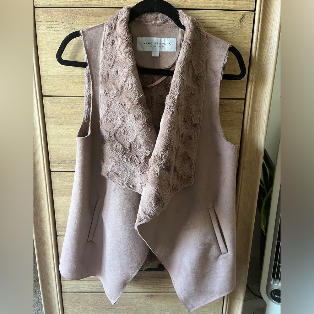 Marc New York Faux Fur Vest size Small